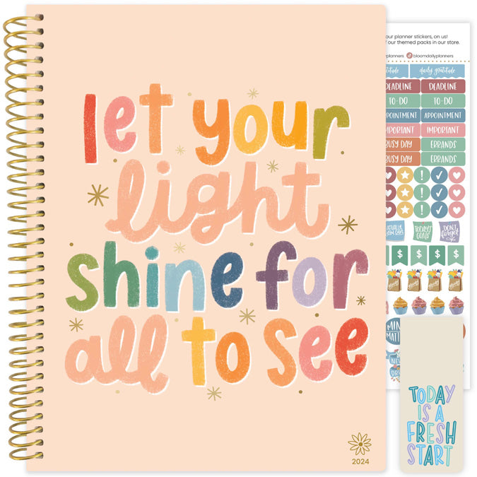 Let Your Light Shine 2024 Large Soft Cover Planner