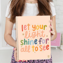 Load image into Gallery viewer, Let Your Light Shine 2024 Large Soft Cover Planner
