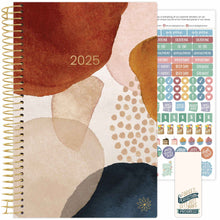 Load image into Gallery viewer, 2025 Blue Earthy Abstract, Soft Cover Planner
