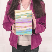 Load image into Gallery viewer, 2025 Watercolor Waves, Soft Cover Planner
