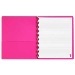 Pink Watercolor Flowers Large Notebook