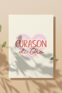 Curason di Oro Greeting Card in Papiamento