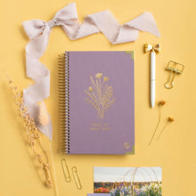 Load image into Gallery viewer, 2026-27 Small Purple Linen Hard Cover Planner
