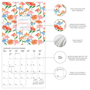 Whimsical Patterns 2024 Wall Calendar