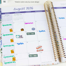 Load image into Gallery viewer, 2026-27 Small Purple Linen Hard Cover Planner
