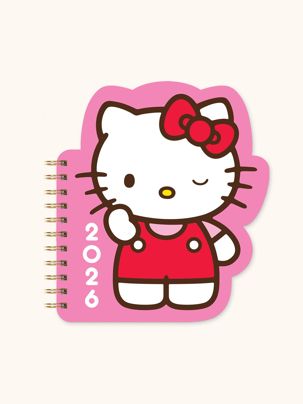 2026 Hello Kitty Playful Pink Die-Cut Weekly Planner