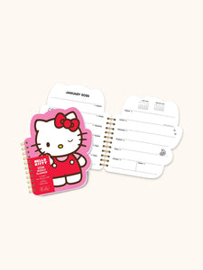 2026 Hello Kitty Playful Pink Die-Cut Weekly Planner
