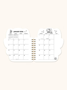 2026 Hello Kitty Playful Pink Die-Cut Weekly Planner