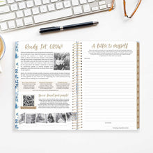 Load image into Gallery viewer, 2026-2027 Blue &amp; White Floral Soft Cover Planner
