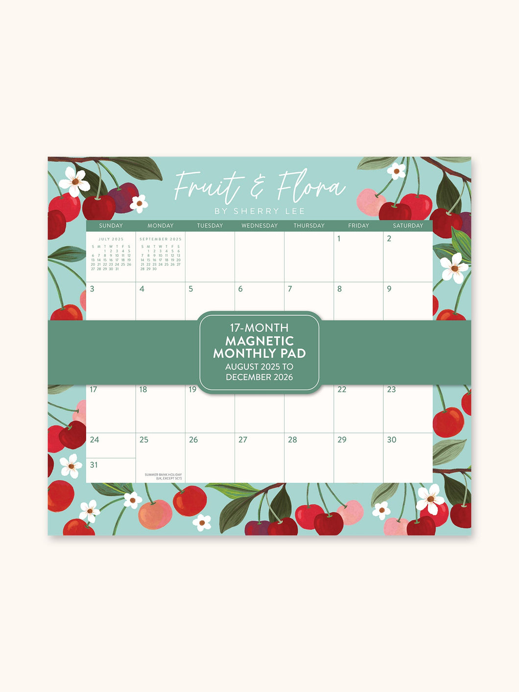 2026 Fruit & Flora Magnetic Monthly Pad Planner
