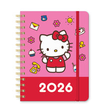 Load image into Gallery viewer, 2026 Hello Kitty Playful Pink Deluxe Compact Flexi Planner
