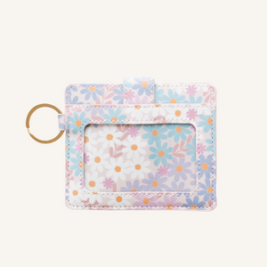 Blue Daisy Patch Wallet