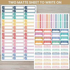 Bloom, Meal Planning, Sticker Pack