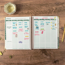 Load image into Gallery viewer, 2023-2024 Green Modern Abstract Vision Planner
