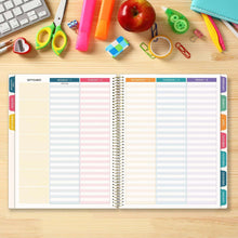 Load image into Gallery viewer, 2025-2026 Teacher Planner, With 3 Interchangeable Covers: Bold &amp; Bright
