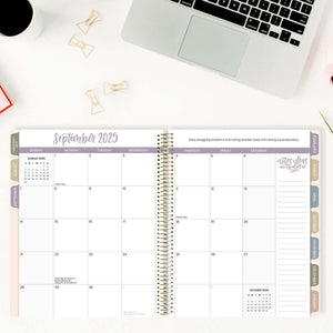 2025-2026 Teacher Planner, With 3 Interchangeable Covers: Cool Tones