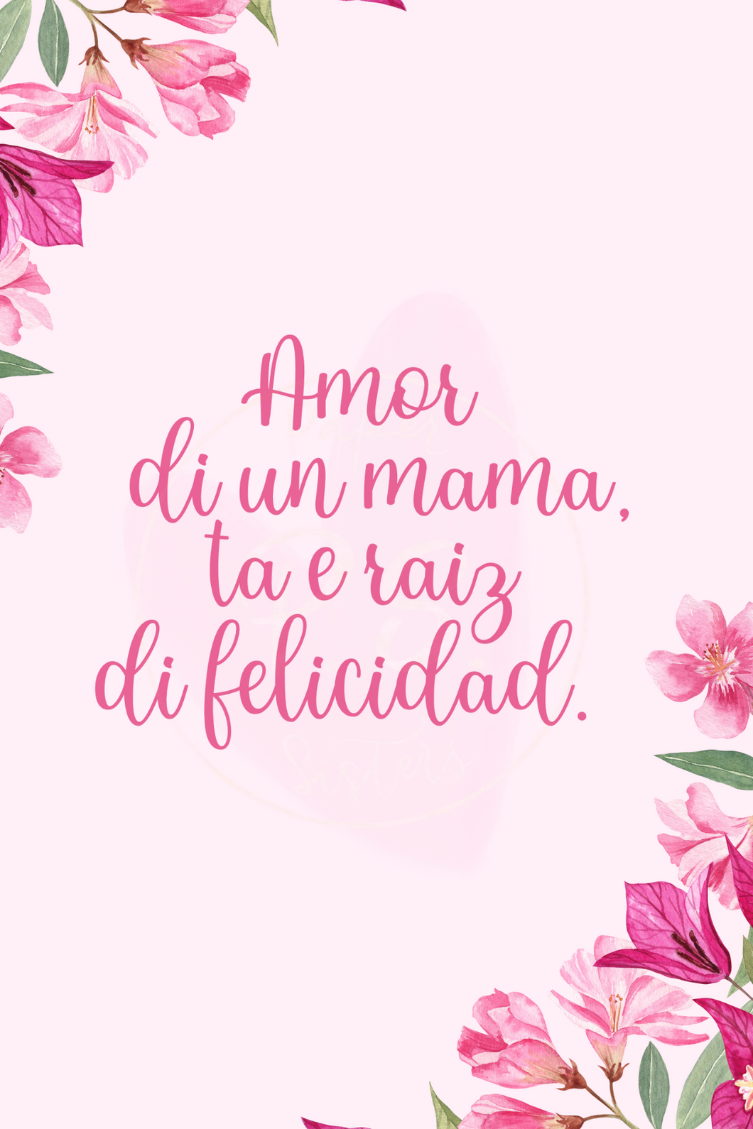 Amor di un Mama Greeting Card in Papiamento