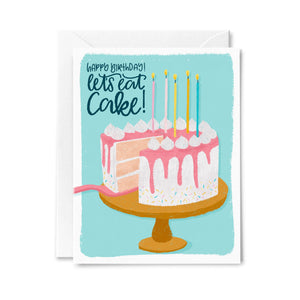 Let's Eat Cake Greeting Card