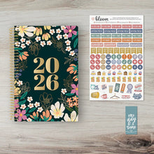 Load image into Gallery viewer, Pre-Order 2026 Blooming Wildly Floral Soft Cover Planner
