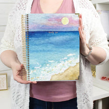 Load image into Gallery viewer, Pre-Order 2026 Coastal Calm Large Hard Cover Planner
