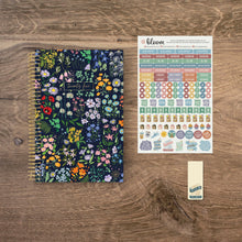 Load image into Gallery viewer, 2025 Navy Garden Party, Soft Cover Planner
