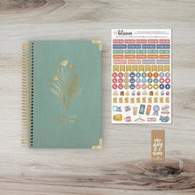 Load image into Gallery viewer, Pre-Order 2026 Small Green Linen Hard Cover Planner

