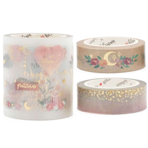 Simply Gilded x Bloom Boho Celestial, Washi Tape & PET Tape Set
