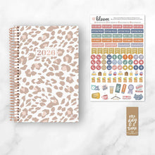 Load image into Gallery viewer, Pre-Order 2026 Tan Leopard Soft Cover Planner
