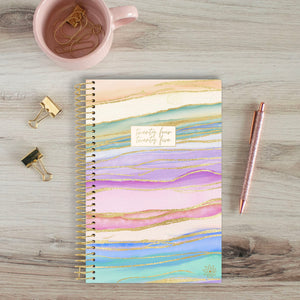 2024-2025 Waves of Watercolor Soft Cover Planner