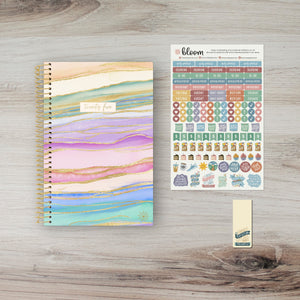 2025 Watercolor Waves, Soft Cover Planner