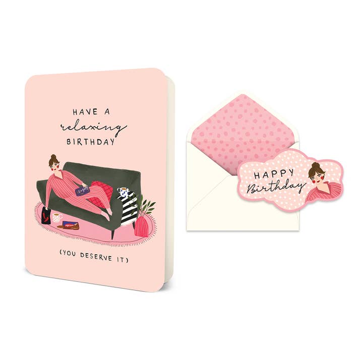 Have a Relaxing Birthday Deluxe Greeting Card