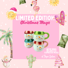 Load image into Gallery viewer, Blue Mini Snowman, Espresso Mug
