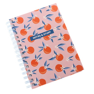 Oranges Spiral Hard Cover Journal