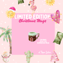 Load image into Gallery viewer, Peach Mini Gingerbread House, Espresso Mug
