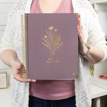 Load image into Gallery viewer, 2026-2027 Large Purple Linen Hard Cover Planner
