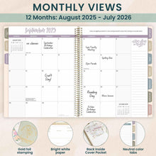 Load image into Gallery viewer, 2025-2026 Teacher Planner, With 3 Interchangeable Covers: Cool Tones
