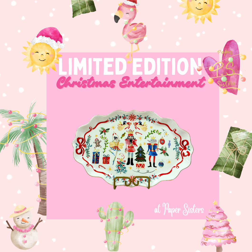 Nutcracker Ceramic Serving Tray