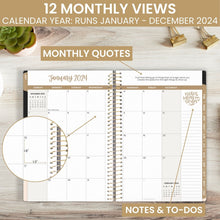 Load image into Gallery viewer, Celestial 2024 Soft Cover Planner

