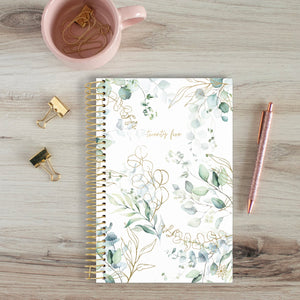 2025 White Eucalyptus, Soft Cover Planner
