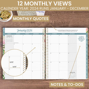 Garden Party 2024 Large Soft Cover Planner