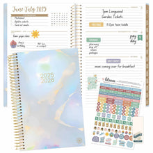 Load image into Gallery viewer, 2025-2026 Iridescent Opal Soft Cover Planner
