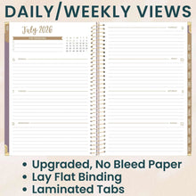 Load image into Gallery viewer, 2026-27 Small Purple Linen Hard Cover Planner
