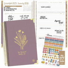 Load image into Gallery viewer, Pre-Order 2026 Small Purple Linen Hard Cover Planner
