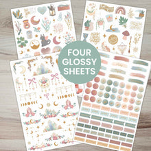 Load image into Gallery viewer, Simply Gilded x Bloom Boho Celestial, Planner Sticker Pack
