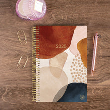 Load image into Gallery viewer, 2025 Blue Earthy Abstract, Soft Cover Planner
