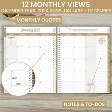 Load image into Gallery viewer, Cleerely Sated2024 Large Soft Cover Planner
