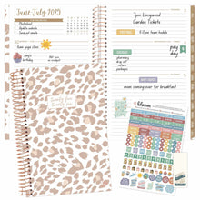 Load image into Gallery viewer, 2025-2026 Tan Leopard Soft Cover Planner
