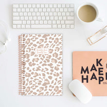 Load image into Gallery viewer, 2025-2026 Tan Leopard Soft Cover Planner
