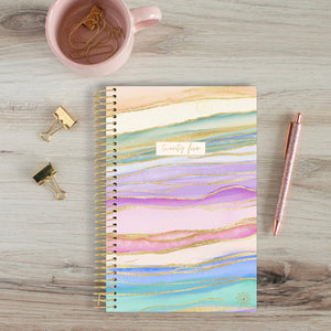 2025 Watercolor Waves, Soft Cover Planner