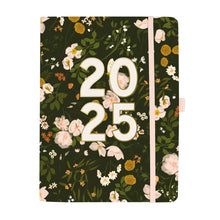 Load image into Gallery viewer, Dark Wildflower 2024-2025 18 Months Soft Vegan Leather Planner
